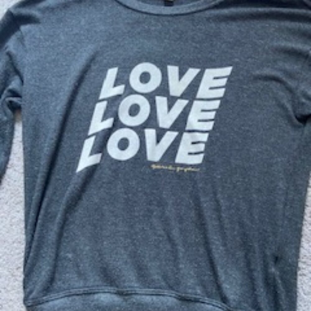 Charcoal Gray Spiritual Gangster Long Sleeved Top
